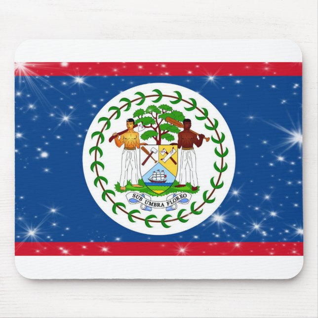 Mousepad Bandeira de Belize (Frente)