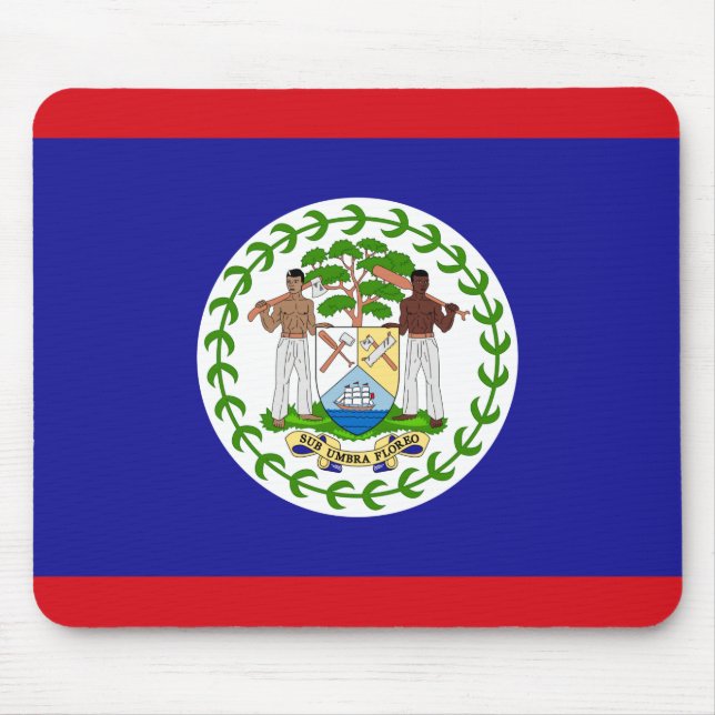 Mousepad Bandeira de Belize (Frente)