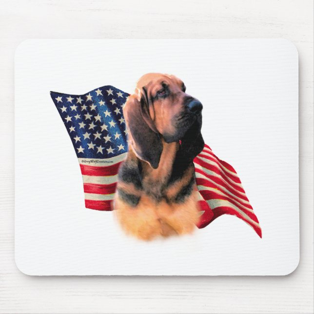 Mousepad Bandeira de Bloodhound (Frente)