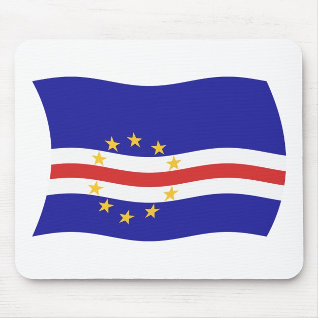 Mousepad Bandeira de Cabo Verde (Frente)