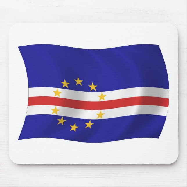 Mousepad Bandeira de Cabo Verde (Frente)