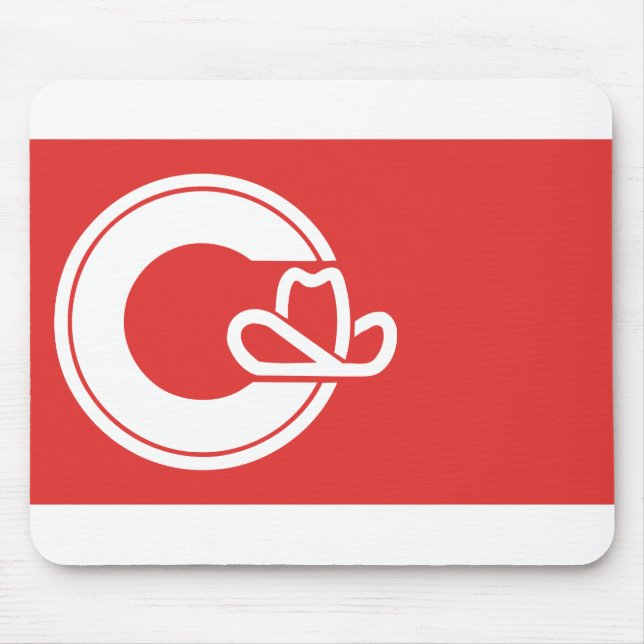 Mousepad Bandeira de Calgary, Alberta (Frente)