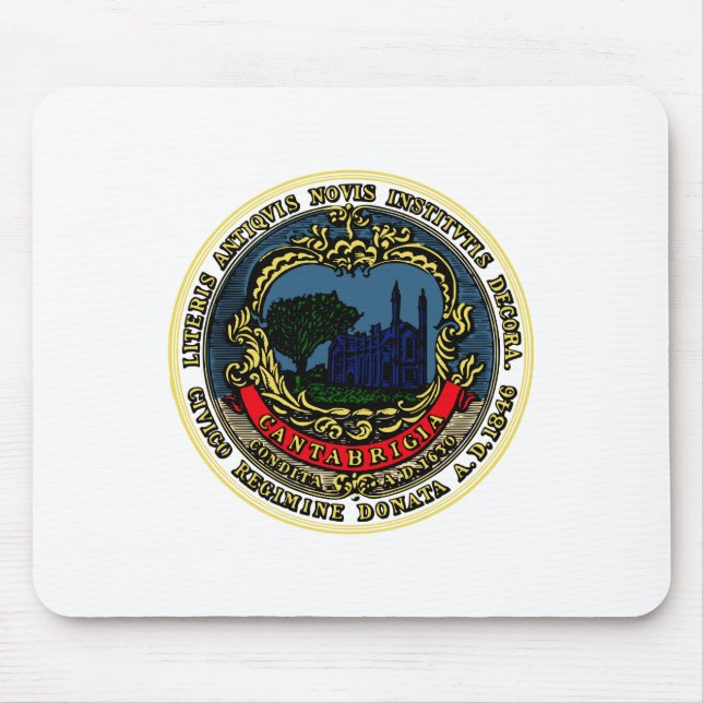 Mousepad Bandeira de Cambridge (Massachusetts) (Frente)