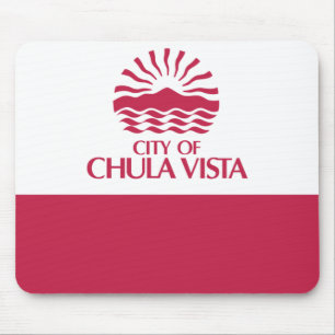 Mousepad Bandeira de Chula Vista, Califórnia