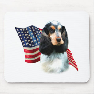 Mousepad Bandeira de cocker spaniel do inglês