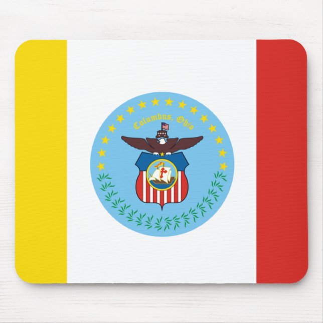 Mousepad Bandeira de Columbus, Ohio (Frente)