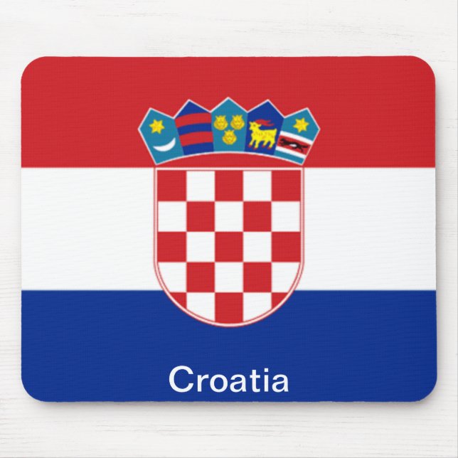Mousepad Bandeira de Croatia (Frente)