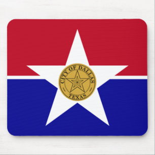 Mousepad Bandeira de Dallas (Texas)
