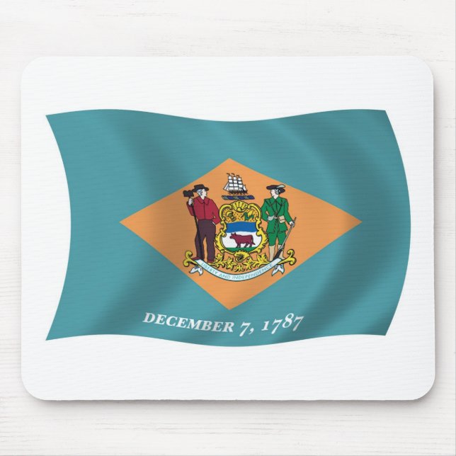 Mousepad Bandeira de Delaware (Frente)