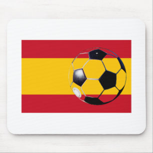 Mousepad Bandeira de Espanha de bola de futebol2 O MUSEUM Z
