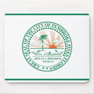 Mousepad Bandeira de Fort Pembroke Pines, Flórida