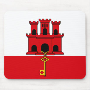Mousepad Bandeira de Gibraltar
