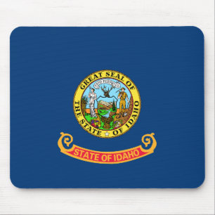 Mousepad Bandeira de Idaho, a Jóia do Estado, estados ameri