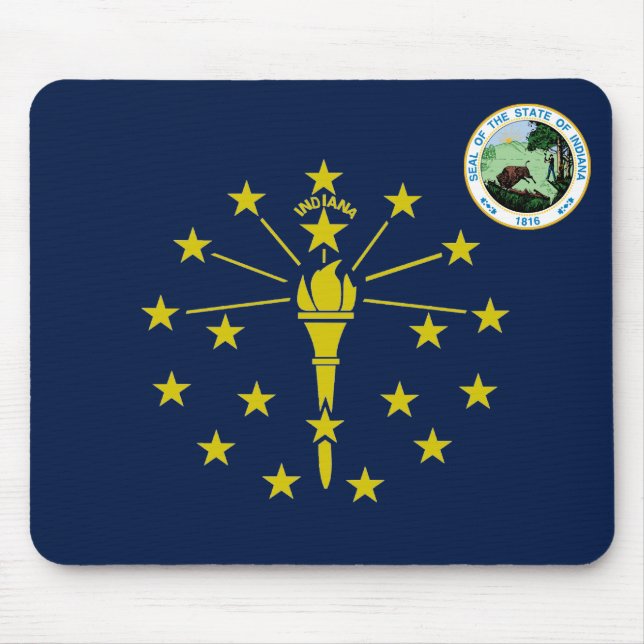 Mousepad Bandeira de Indiana (Frente)