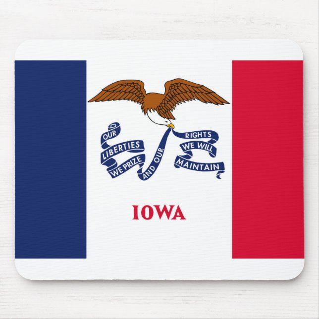 Mousepad Bandeira de Iowa (Frente)
