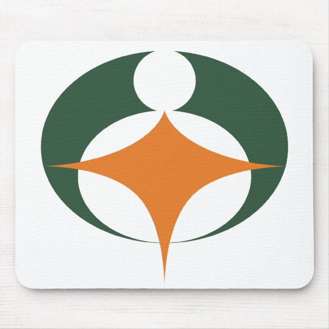 Mousepad Bandeira de Koga, Shiga, Japão (Frente)