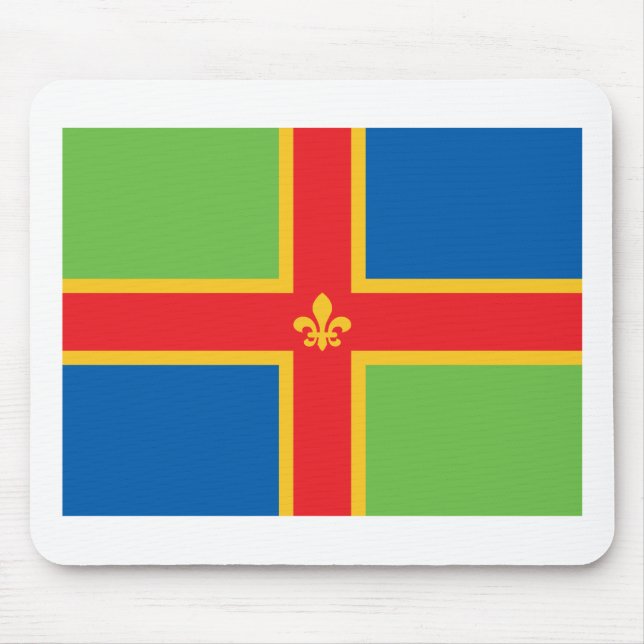 Mousepad Bandeira de Lincolnshire (Frente)