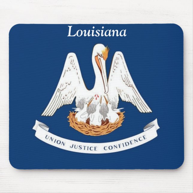 Mousepad Bandeira de Louisiana (Frente)