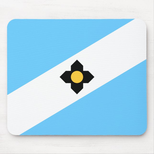 Mousepad Bandeira de Madison (Wisconsin) (Frente)