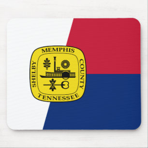 Mousepad Bandeira de Memphis, Placa do Mouse do Tennessee