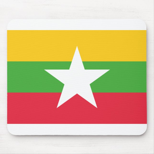 Mousepad Bandeira de Mianmar (Frente)