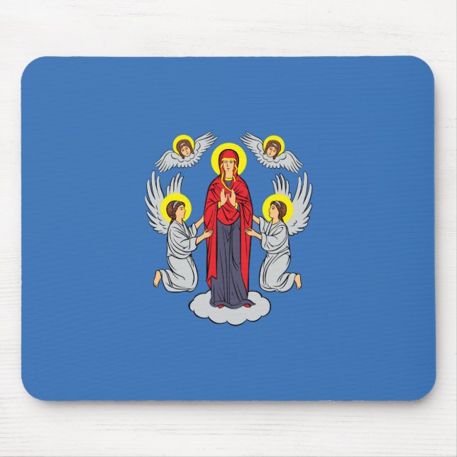 Mousepad Bandeira de Minsk (Bielorrússia) (Frente)