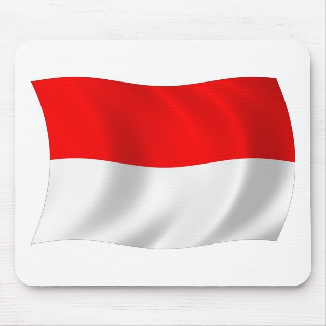 Mousepad Bandeira de Mônaco (Frente)
