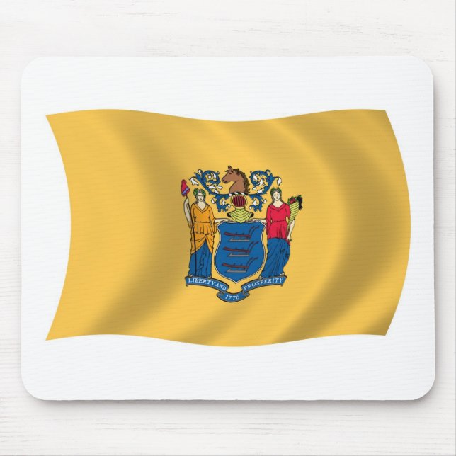 Mousepad Bandeira de Nova Jersey (Frente)