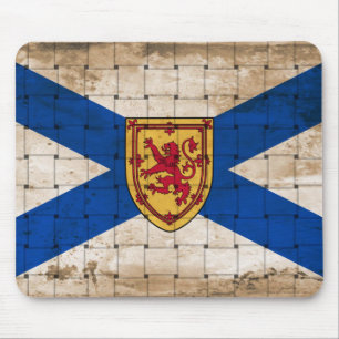 Mousepad Bandeira de Nova Scotia Desgastada
