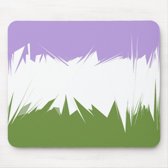 Mousepad Bandeira de Orgulho Genderqueer Abstrata      (Frente)