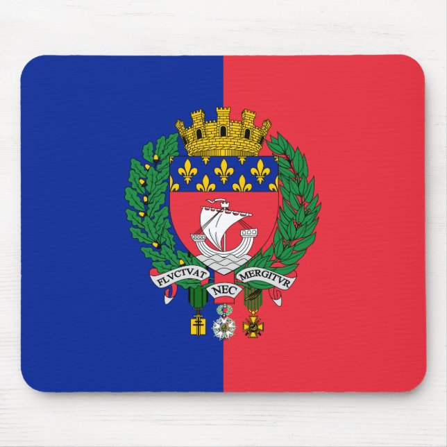Mousepad Bandeira de Paris (França) (Frente)
