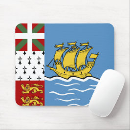 Mousepad Bandeira de Pierre e Miquelon santo