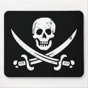 Mousepad Bandeira de pirata Roger alegre de John Rackham