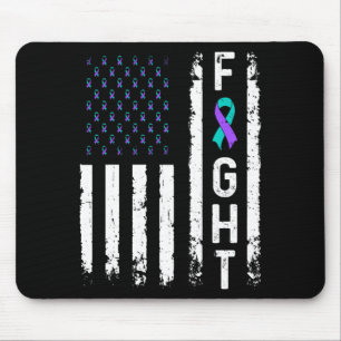 Mousepad Bandeira de Prevenção ao Suicídio Masculino Lute C