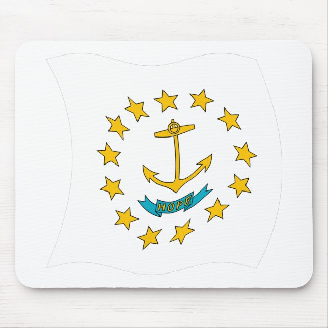 Mousepad Bandeira de Rhode Island (Frente)