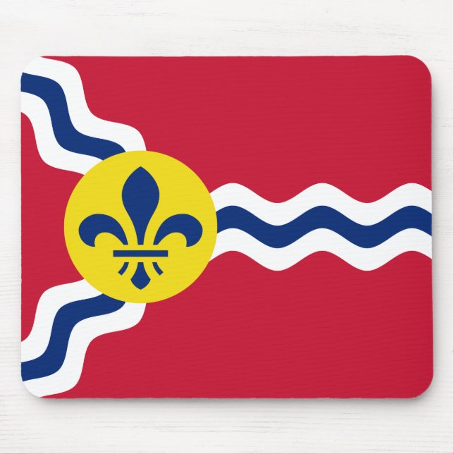 Mousepad Bandeira de Rua Louis (Missouri) (Frente)