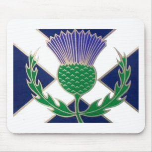 Mousepad Bandeira de Scotland e de cardo