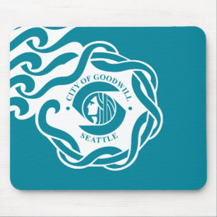 Mousepad Bandeira de Seattle (Washington)