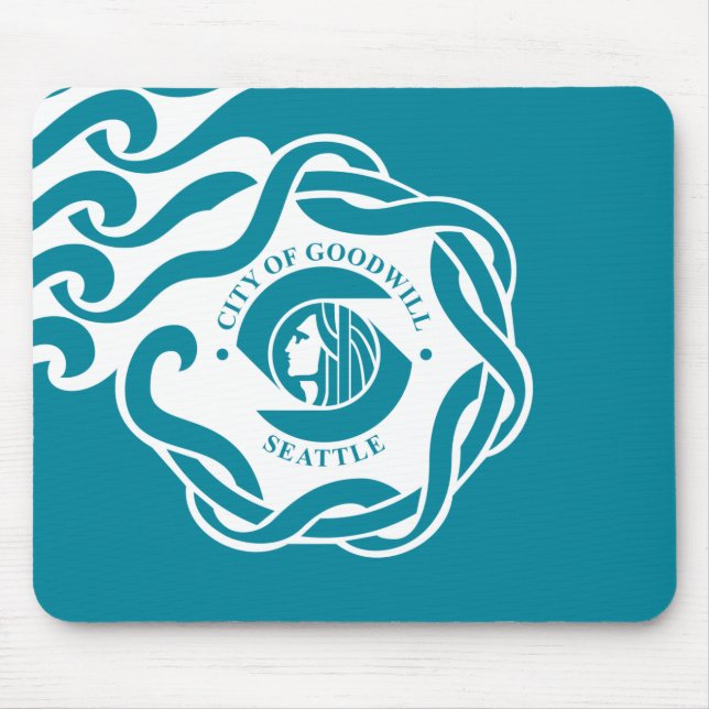 Mousepad Bandeira de Seattle (Washington) (Frente)