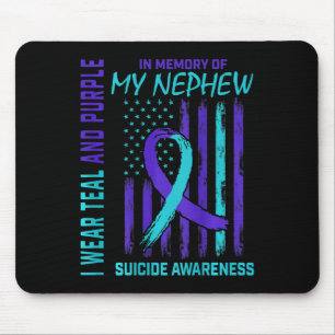 Mousepad Bandeira de Sensibilização para o Suicídio da Fita