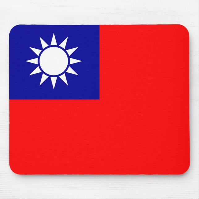 Mousepad Bandeira de Taiwan (Frente)