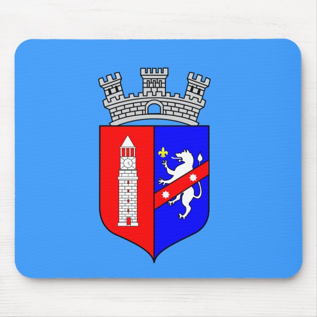 Mousepad Bandeira de Tirana, Albânia (Frente)