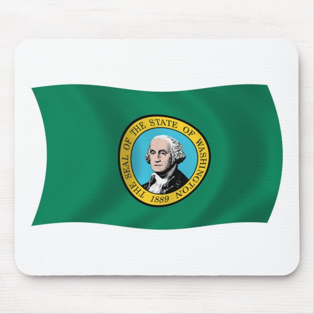 Mousepad Bandeira de Washington (Frente)
