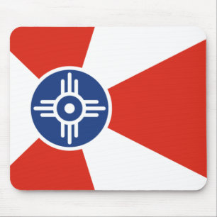 Mousepad Bandeira de Wichita (Kansas, EUA)