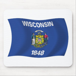 Mousepad Bandeira de Wisconsin