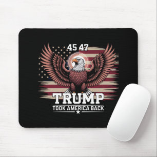 Mousepad Bandeira do 45º 47º Presidente Trump 2025 Águia Am