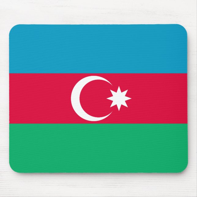 Mousepad Bandeira do Azerbaijão Patriótico (Frente)