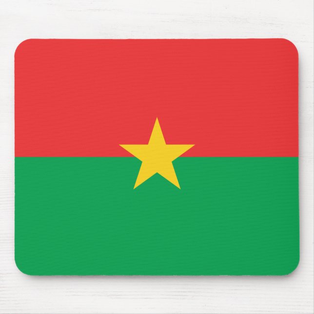 Mousepad Bandeira do Burkina Faso (Frente)