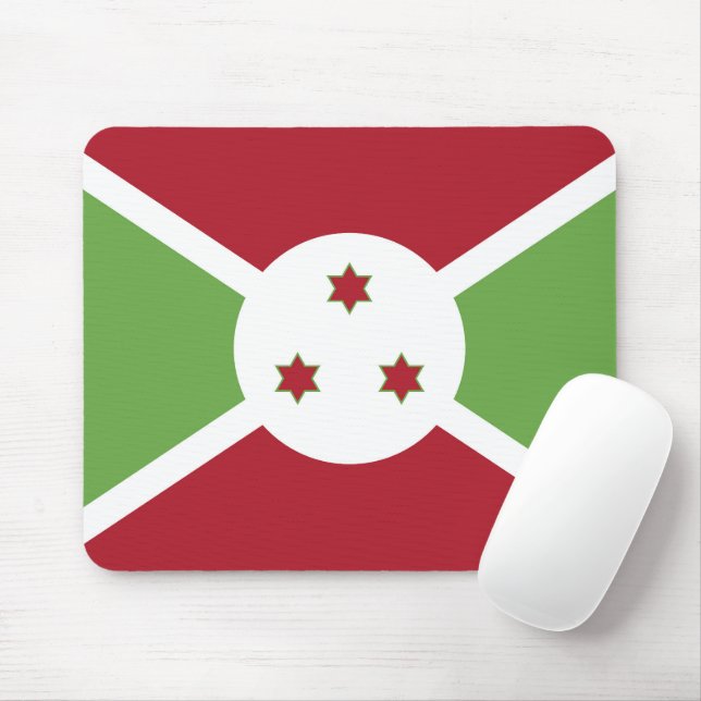 Mousepad Bandeira do Burundi (Com mouse)
