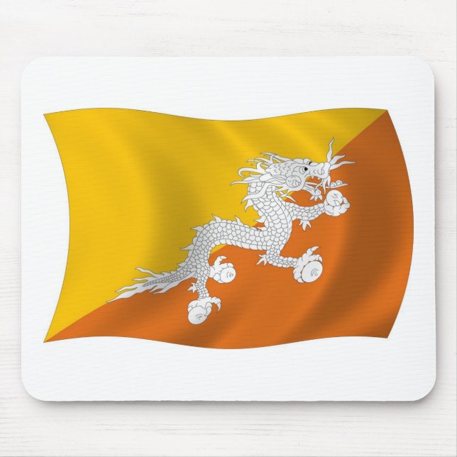 Mousepad Bandeira do Butão (Frente)